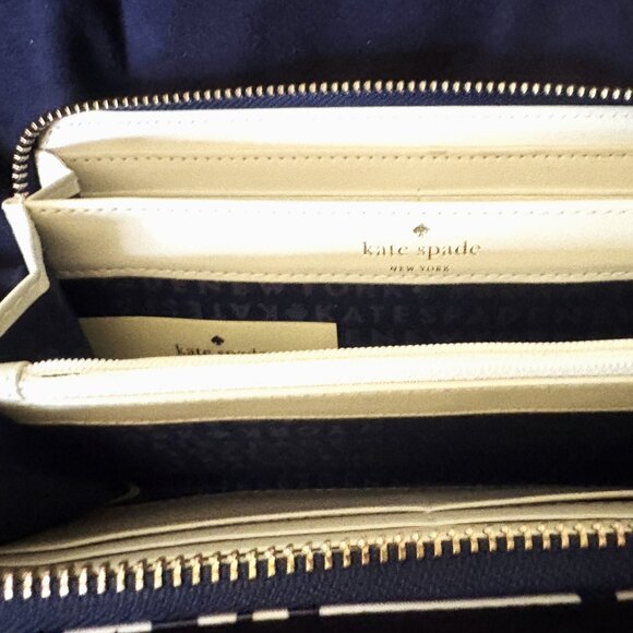 Kate Spade Daycation Polar Bear Continental Wallet Gold Hardware NWOT - Picture 11 of 12